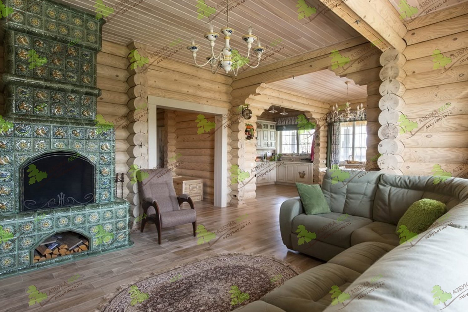 Интерьер деревянного дома из бруса: идеи дизайна с примерами фото внутри