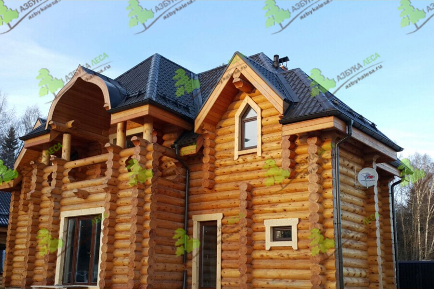 Как оформить фасад деревянного дома