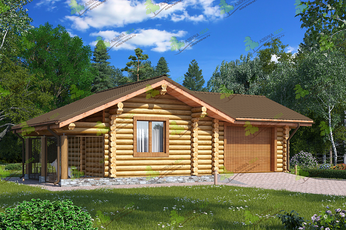 Проект деревянного гаража СПАРТА