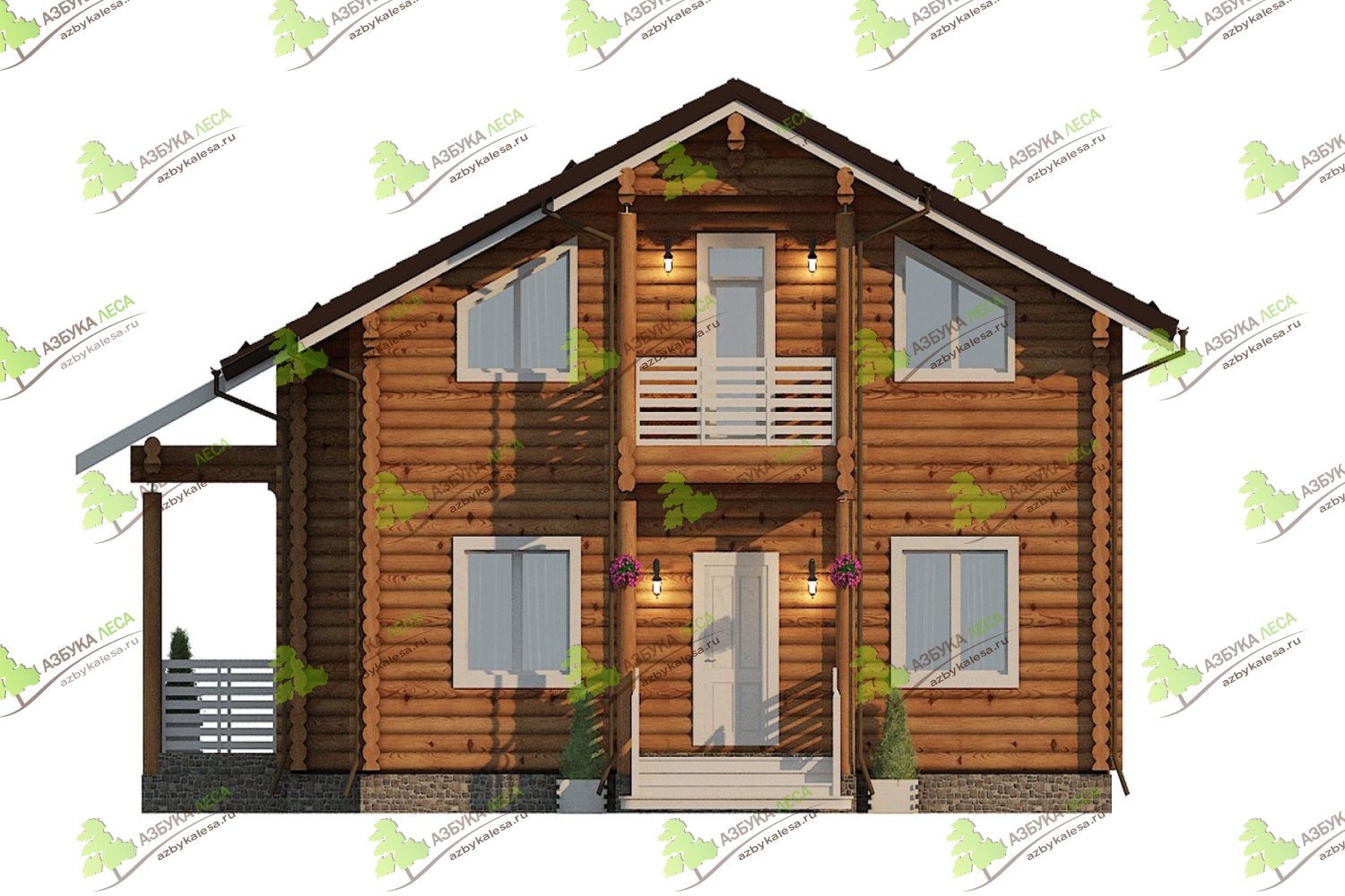 Проекты деревянных домов цены - дом БЕРГЕН
