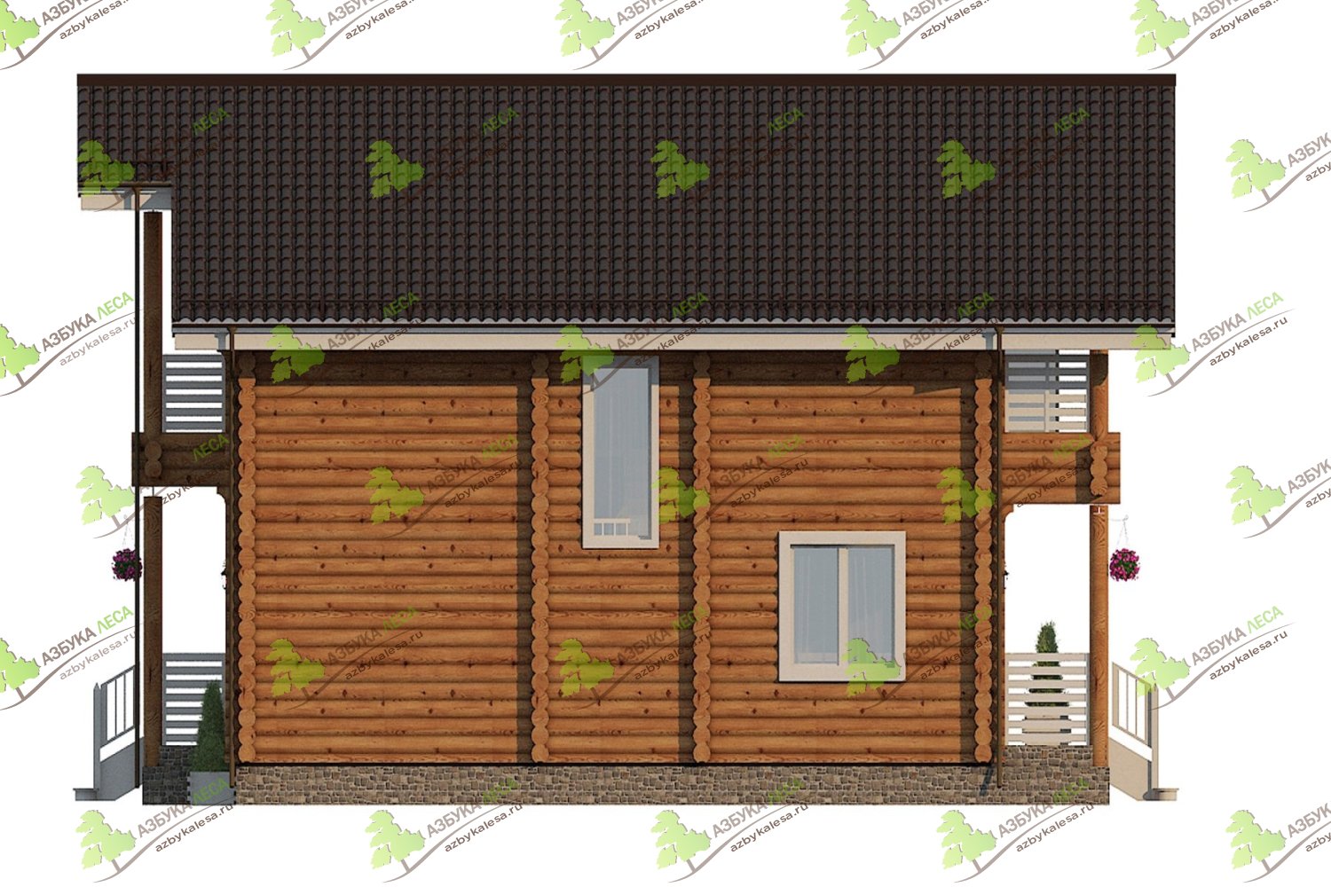Дом деревянный проекты под ключ цены - дом БЕРГЕН