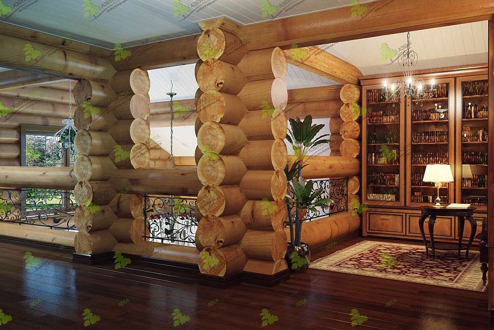 Внутренний дизайн деревянного дома: 50 фото + 3 видео