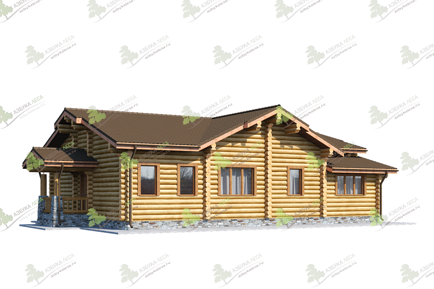 Строительство деревянных домов проекты и цены - дом КВЕБЕК