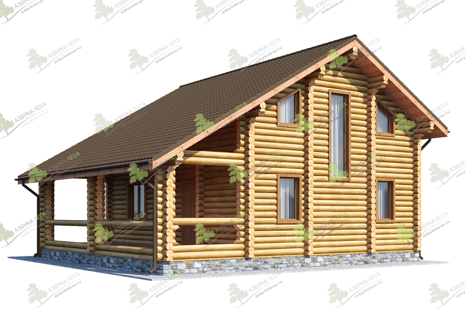 Недорогой проект деревянного дома ФЛАМИНГО