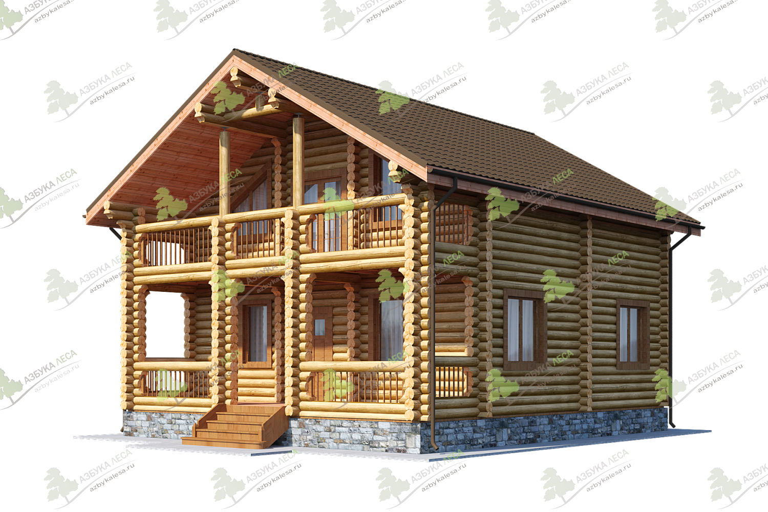 Проект деревянного дома ЛАЗУРИТ